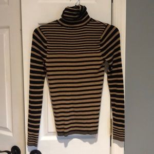 Striped turtleneck